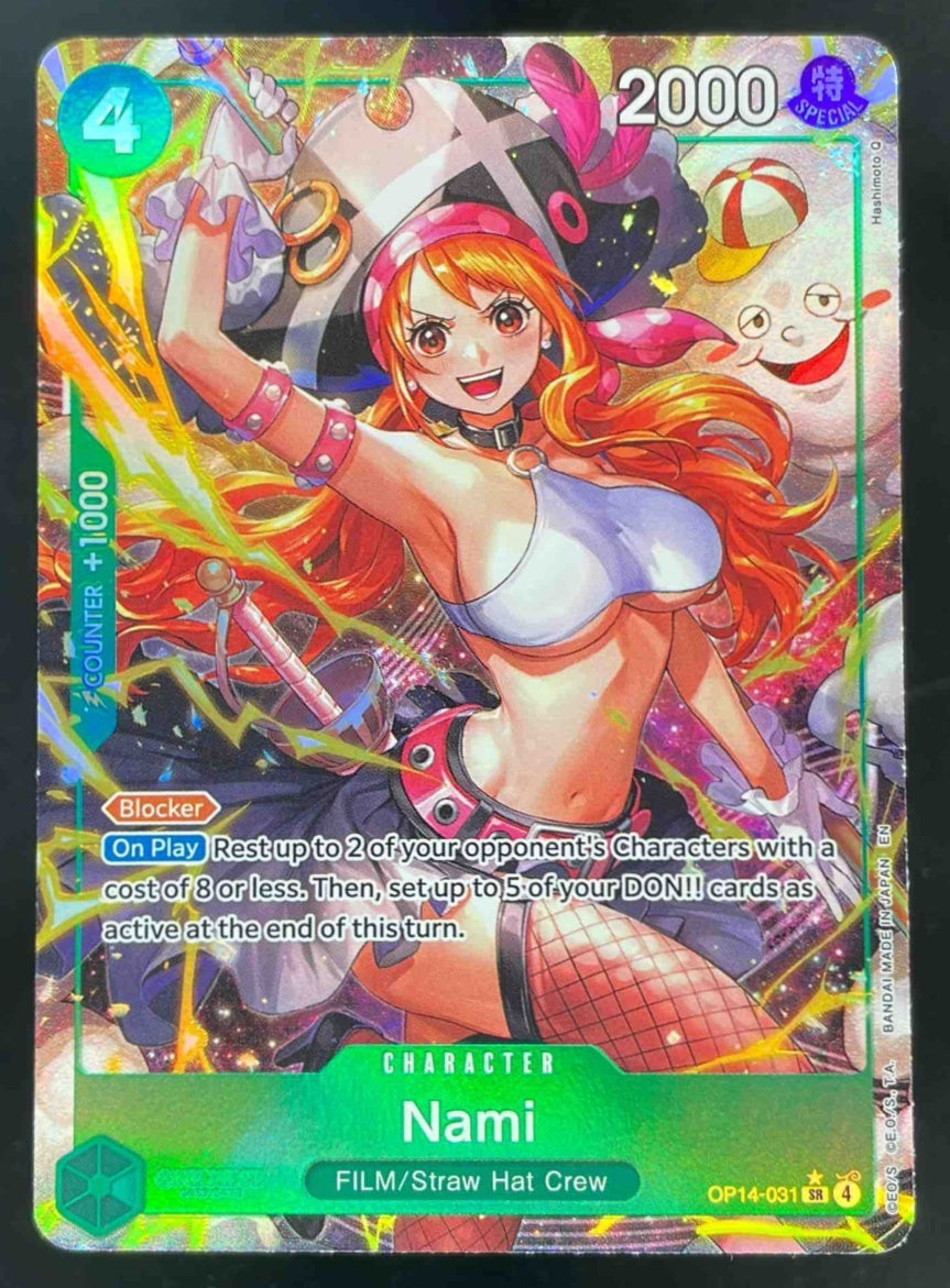 2026 One Piece Azure Sea's Seven Super Rare #OP14-031 Nami
