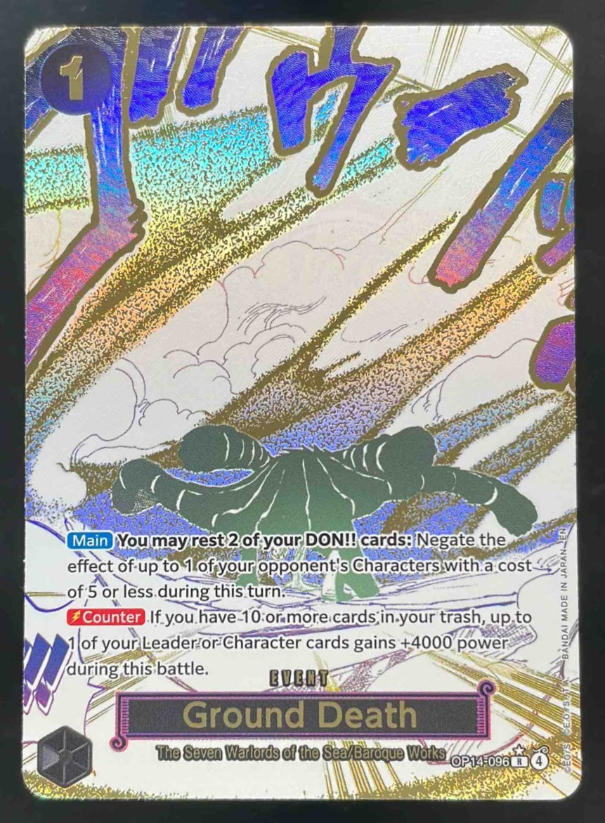2026 One Piece Azure Sea's Seven Rare #OP14-096 Ground Death