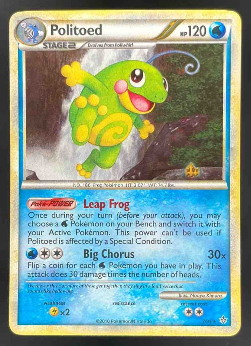 2010 Pokemon HeartGold & SoulSilver Unleashed #7/95 Politoed