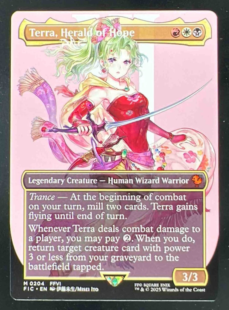 2025 Magic: The Gathering Final Fantasy Commander #204 Terra Herald of Hope BL