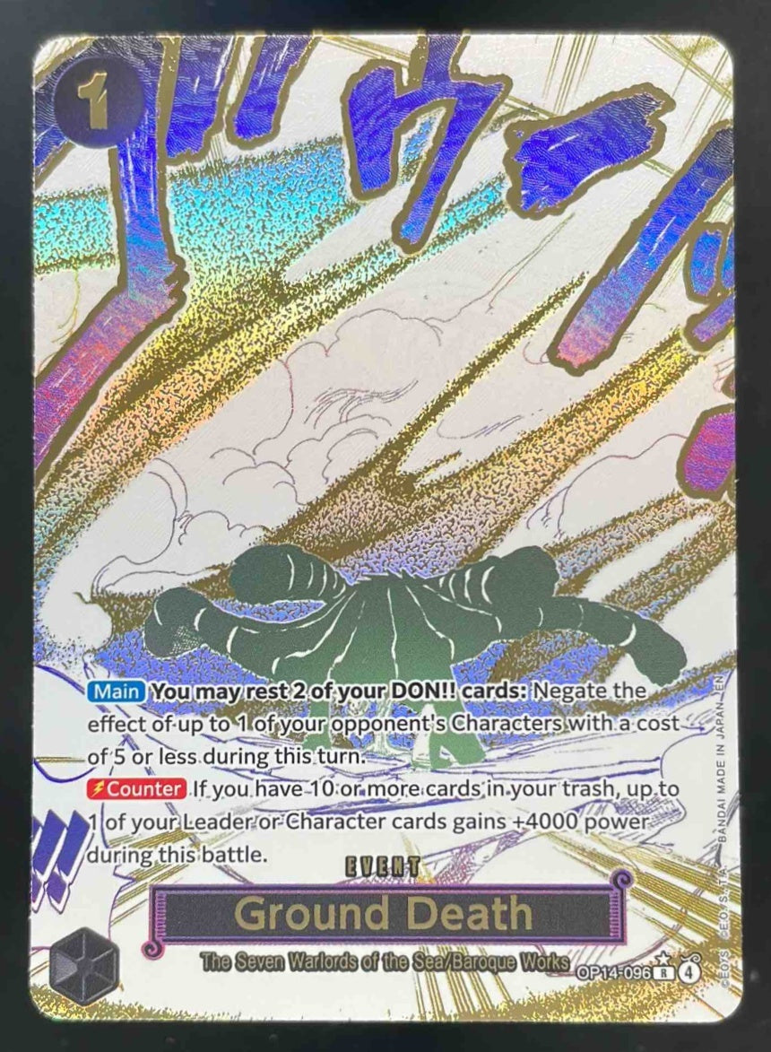 2026 One Piece Azure Sea's Seven Rare #OP14-096 Ground Death