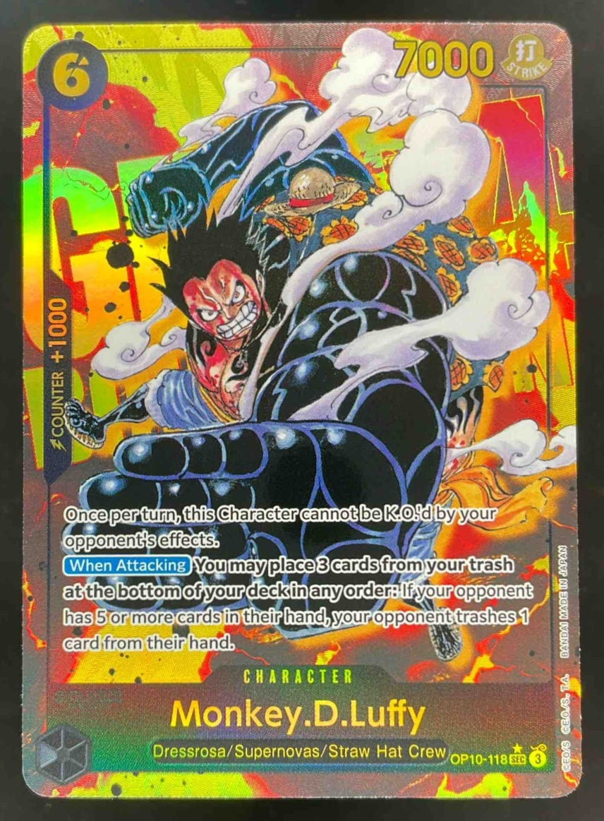 2025 One Piece Royal Blood OP10 Secret Rare #OP10-118 Monkey.D.Luffy
