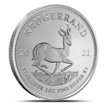 2021 1 oz South African Silver Krugerrand Coin (BU)