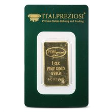 1 oz Italpreziosi Gold Bar (New w Assay)