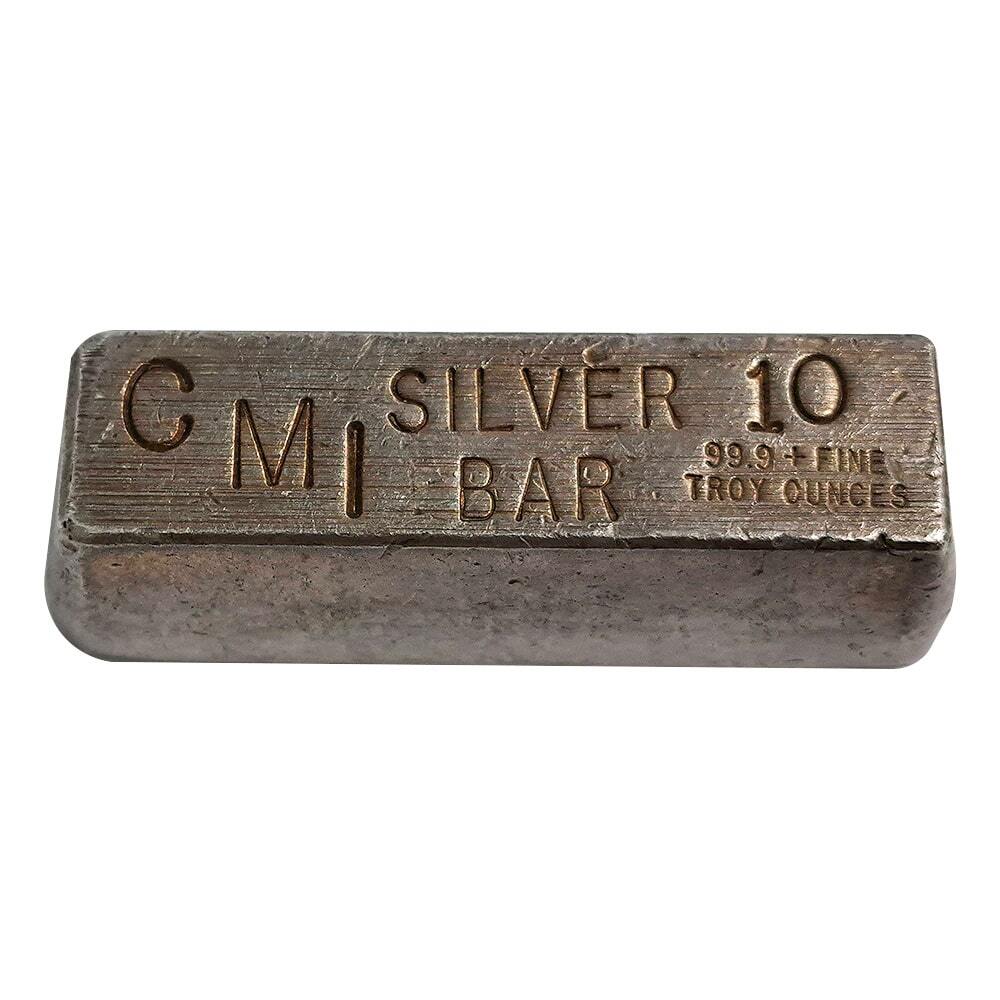 10 oz CMI Hand Poured Silver Bar .999+ Fine