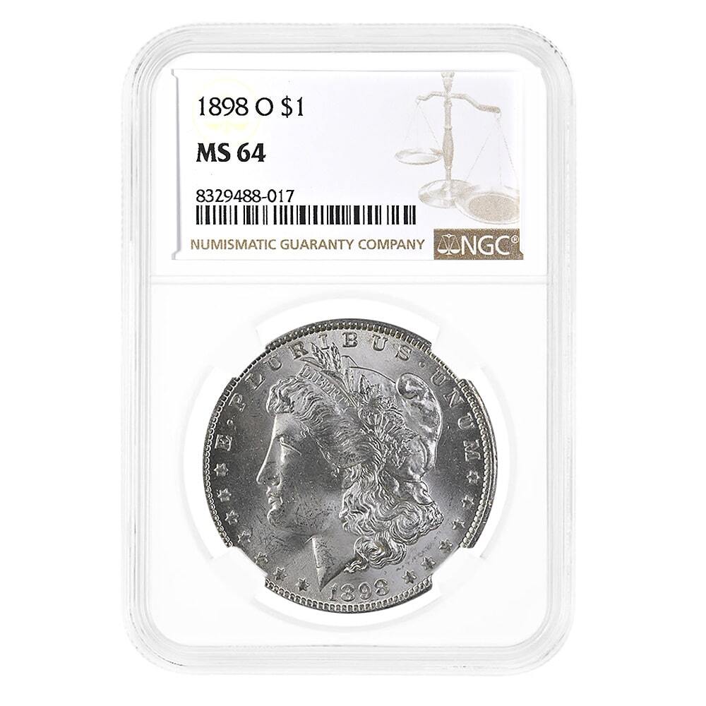 1898-O Morgan Silver Dollar $1 NGC MS 64
