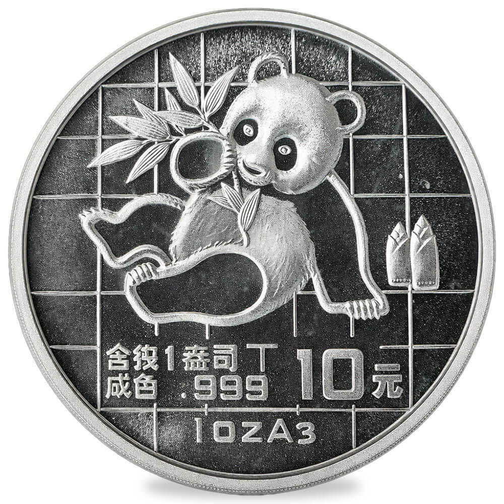 1989 1 oz Chinese Silver Panda 10 Yuan .999 Fine BU (Sealed)