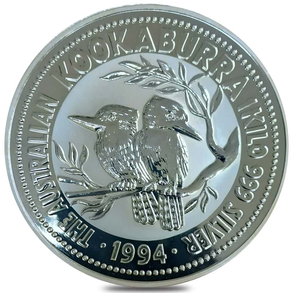 1994 1 Kilo Silver Australian Kookaburra Perth Mint BU