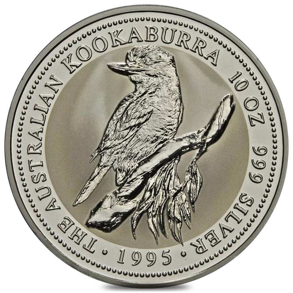 1995 10 oz Silver Australian Kookaburra Perth Mint BU