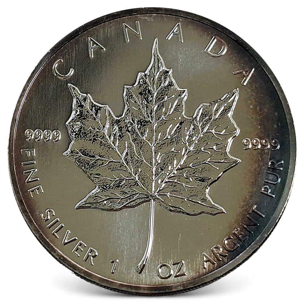 1997 1 oz Silver Canadian Maple Leaf .9999 Fine $5 Coin BU