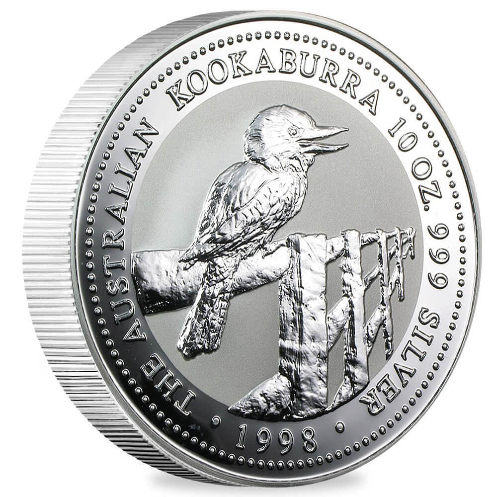 1998 10 oz Silver Australian Kookaburra Perth Mint BU