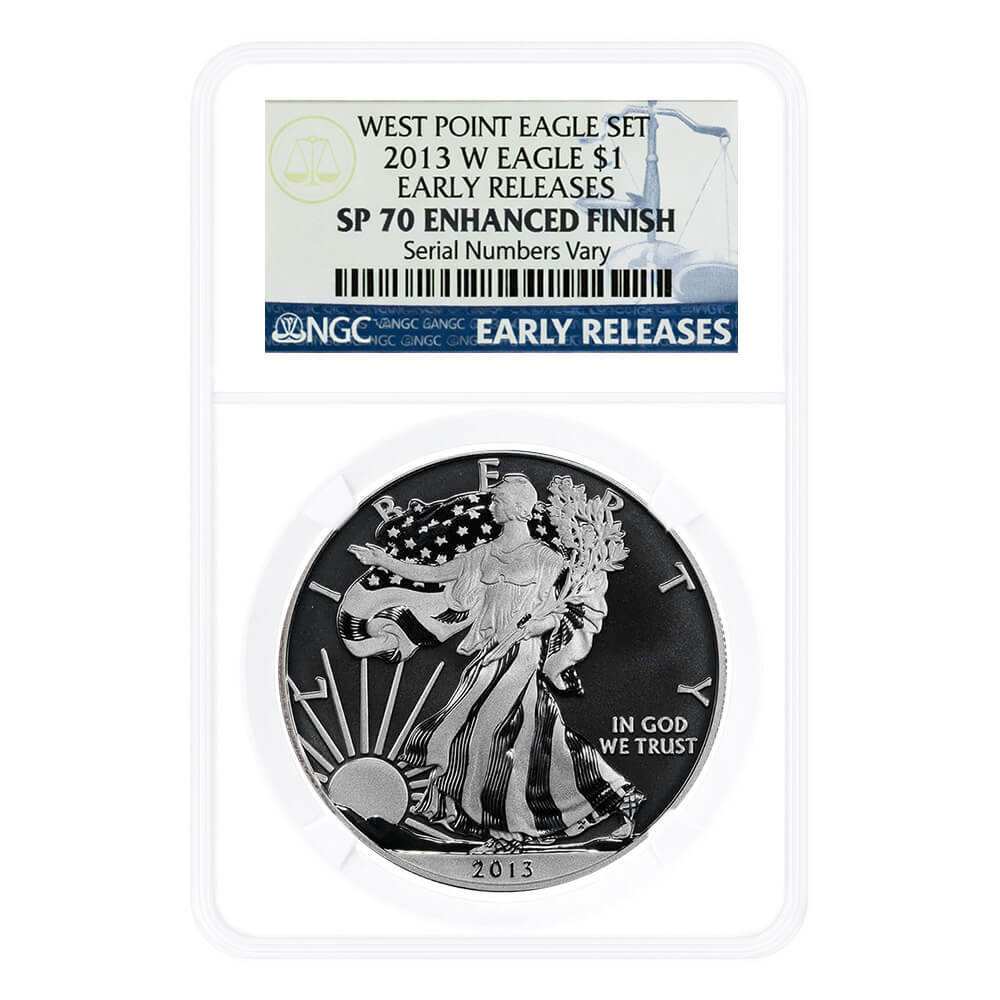 2013-W 1 oz Enhanced Silver American Eagle NGC SP 70
