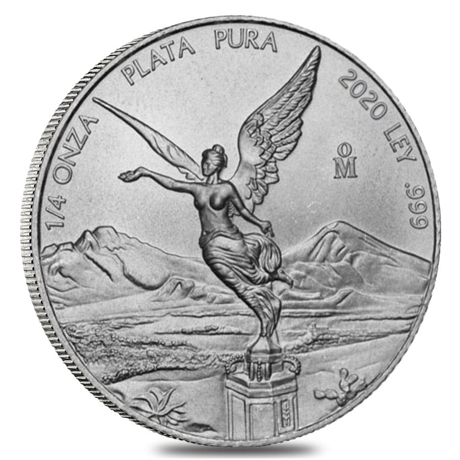 2020 1/4 oz Mexican Silver Libertad Coin .999 Fine BU