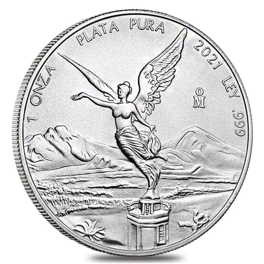 2021 1 oz Mexican Silver Libertad Coin .999 Fine BU