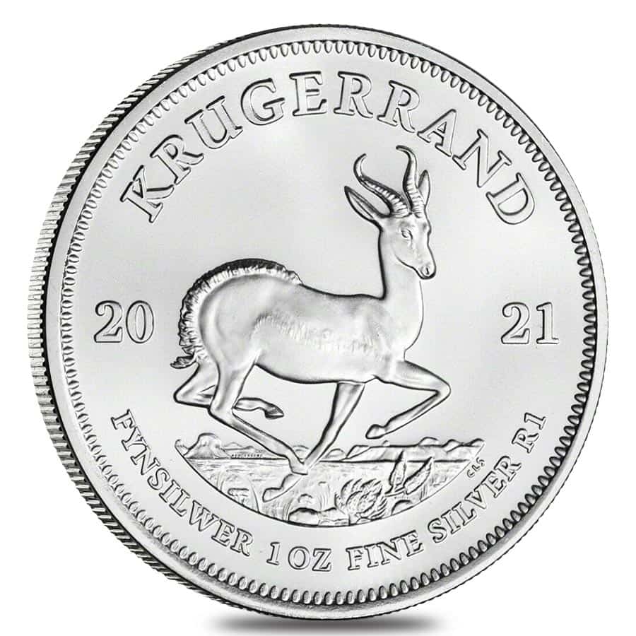 2021 South Africa 1 oz Silver Krugerrand BU