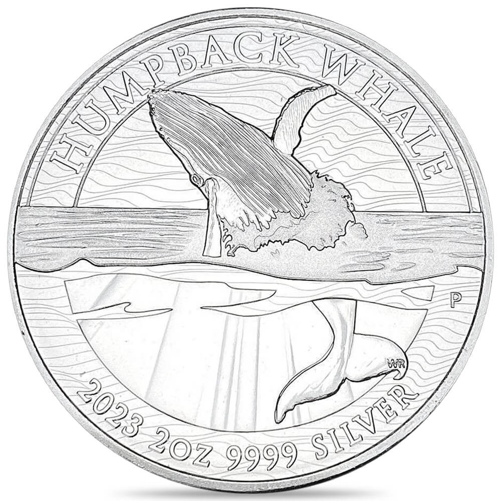 2023 2 oz Australian Humpback Whale Silver Coin .9999 Fine BU