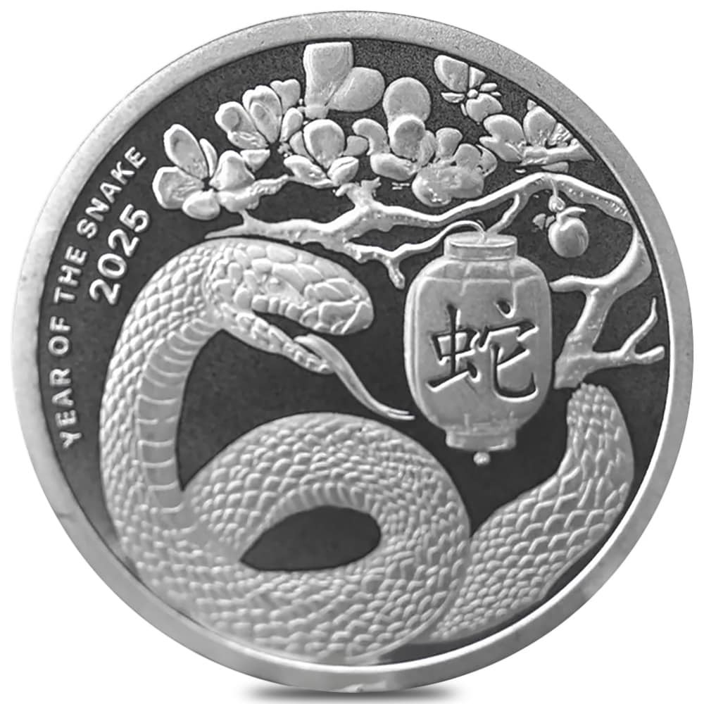 2025 1 oz First Mint Lunar Snake Silver Round .999 Fine