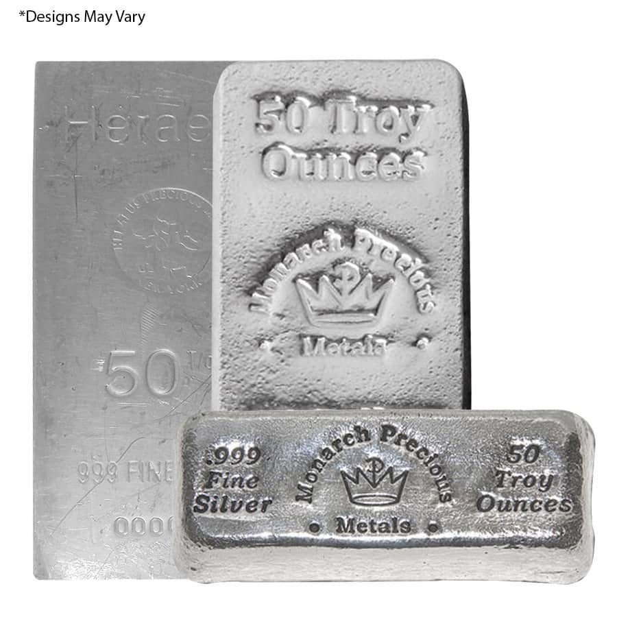 50 oz Generic Silver Bar .999 Fine
