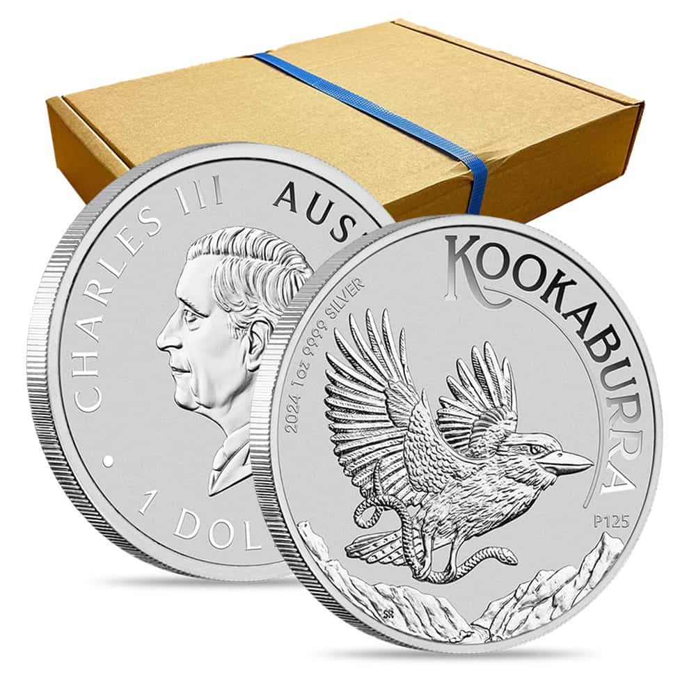 Lot of 100 - 2024 1 oz Silver Australian Kookaburra Perth Mint BU