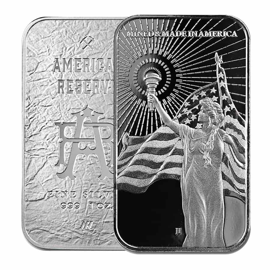 1 oz Asahi American Reserve Columbia Goddess Silver Bar .999 Fine