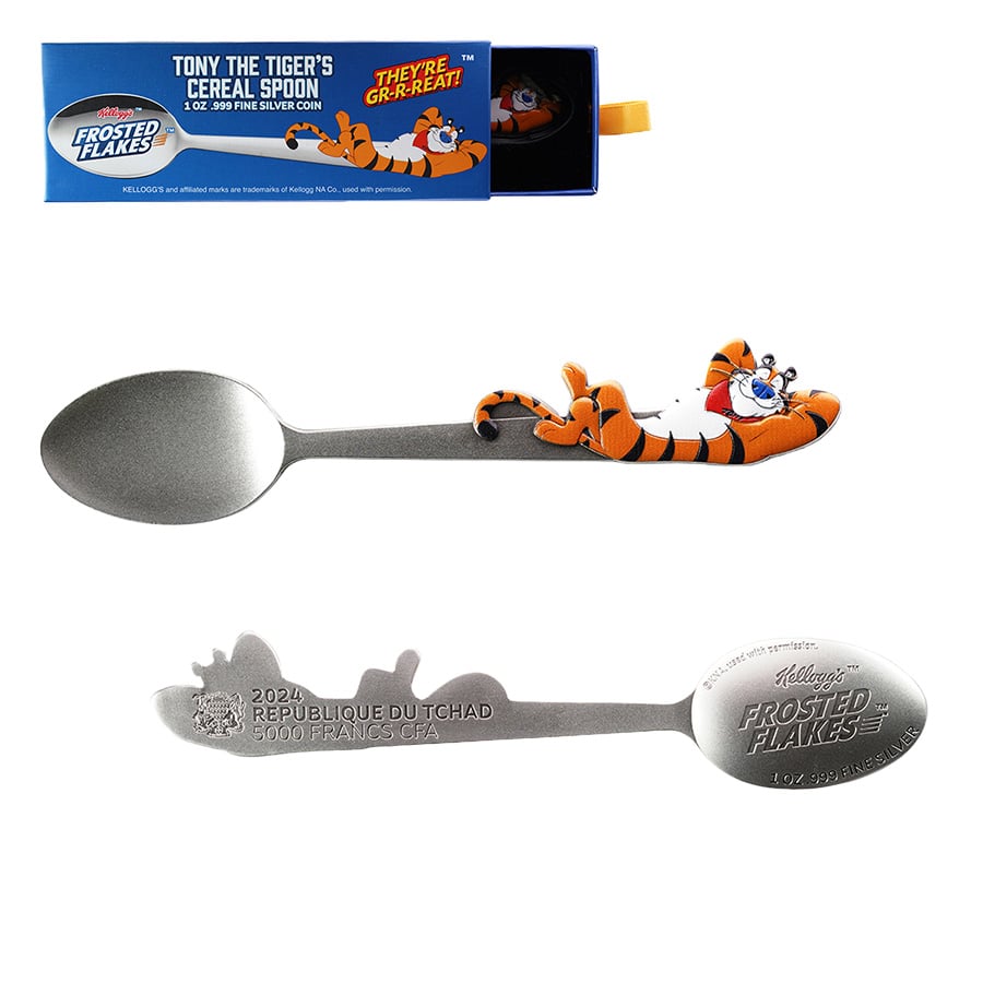 2024 Chad 1 oz Kellogg's Tony The Tiger™ Spoon Silver Coin