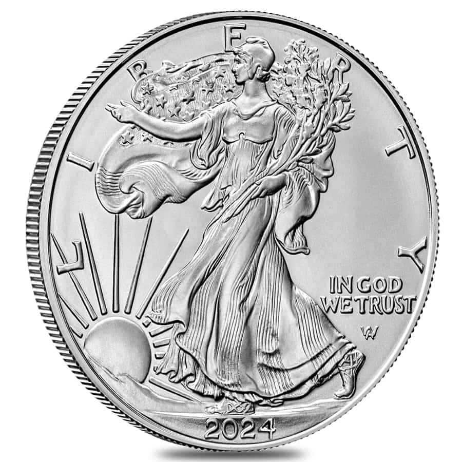 2024 1 oz Silver American Eagle $1 Coin BU
