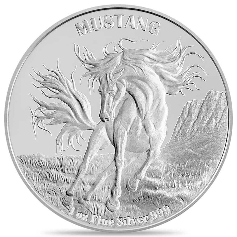 2024 Tokelau 1 oz Mustang Silver Coin .999 Fine