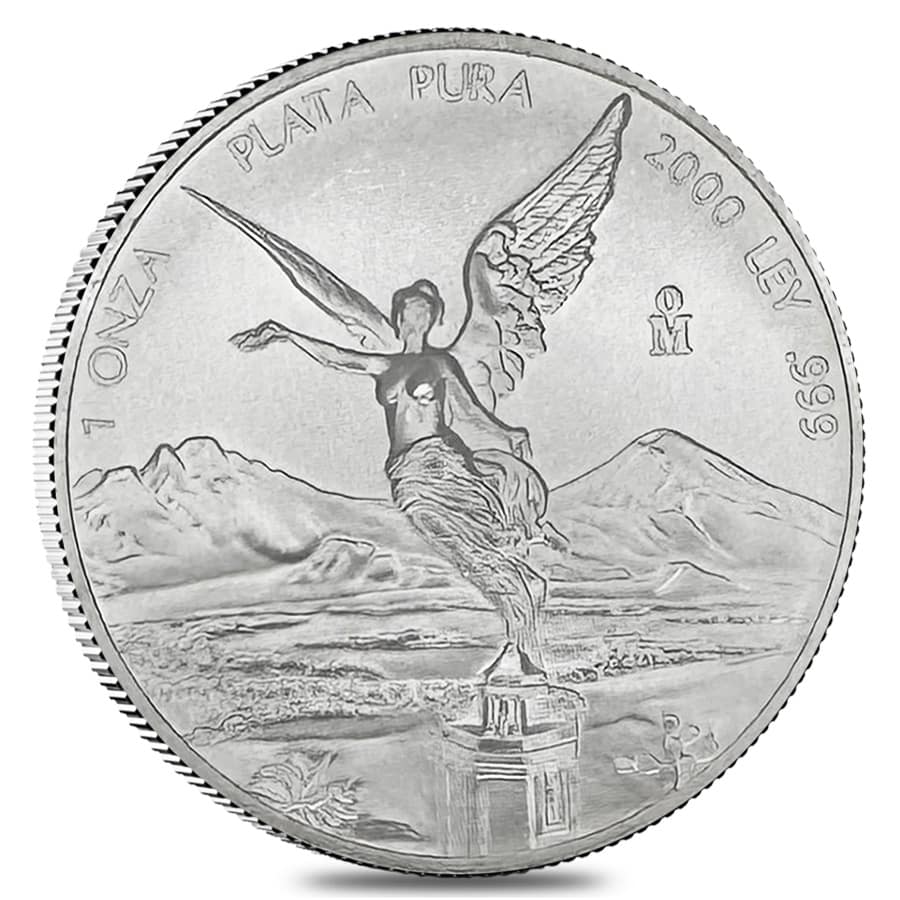 2000 1 oz Mexican Silver Libertad Coin BU