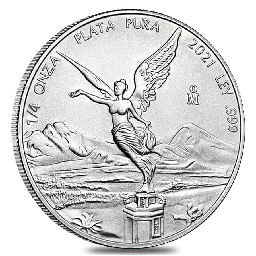 2021 1/4 oz Mexican Silver Libertad Coin .999 Fine BU