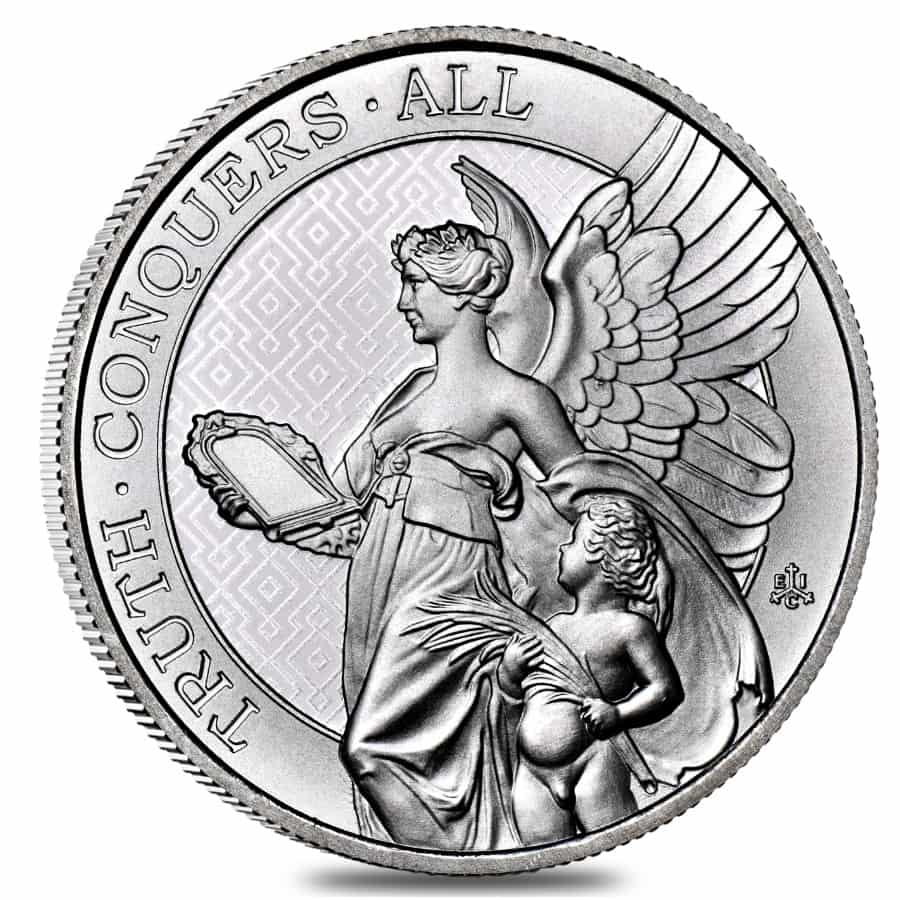2022 St. Helena 1 oz Silver The Queen's Virtues - Truth Coin .999 Fine BU