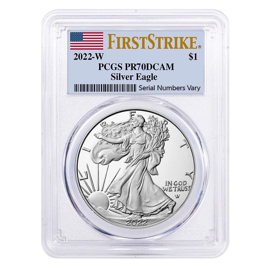2022-W 1 oz Proof Silver American Eagle PCGS PF 70 FS