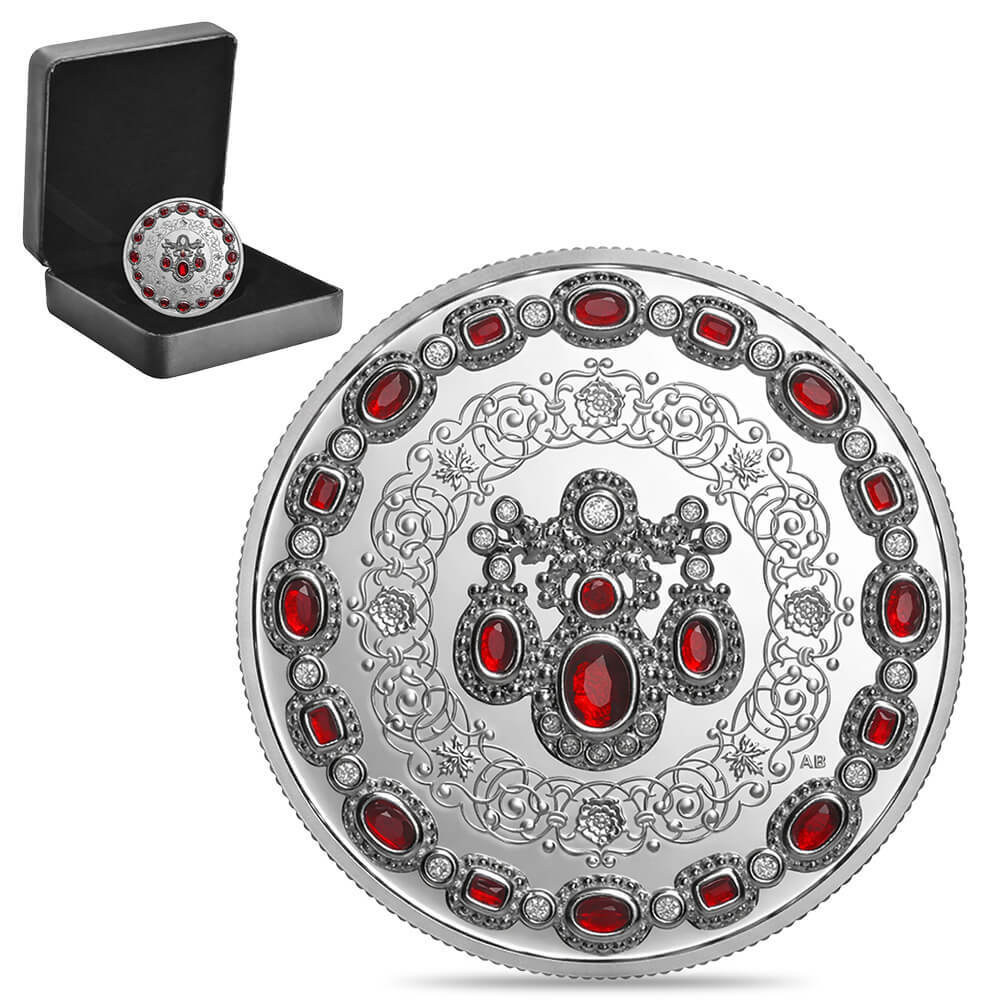 2026 Canada 1 oz Crown Jewels Queen Elizabeth II 100th Ann Silver Coin .9999 Fine