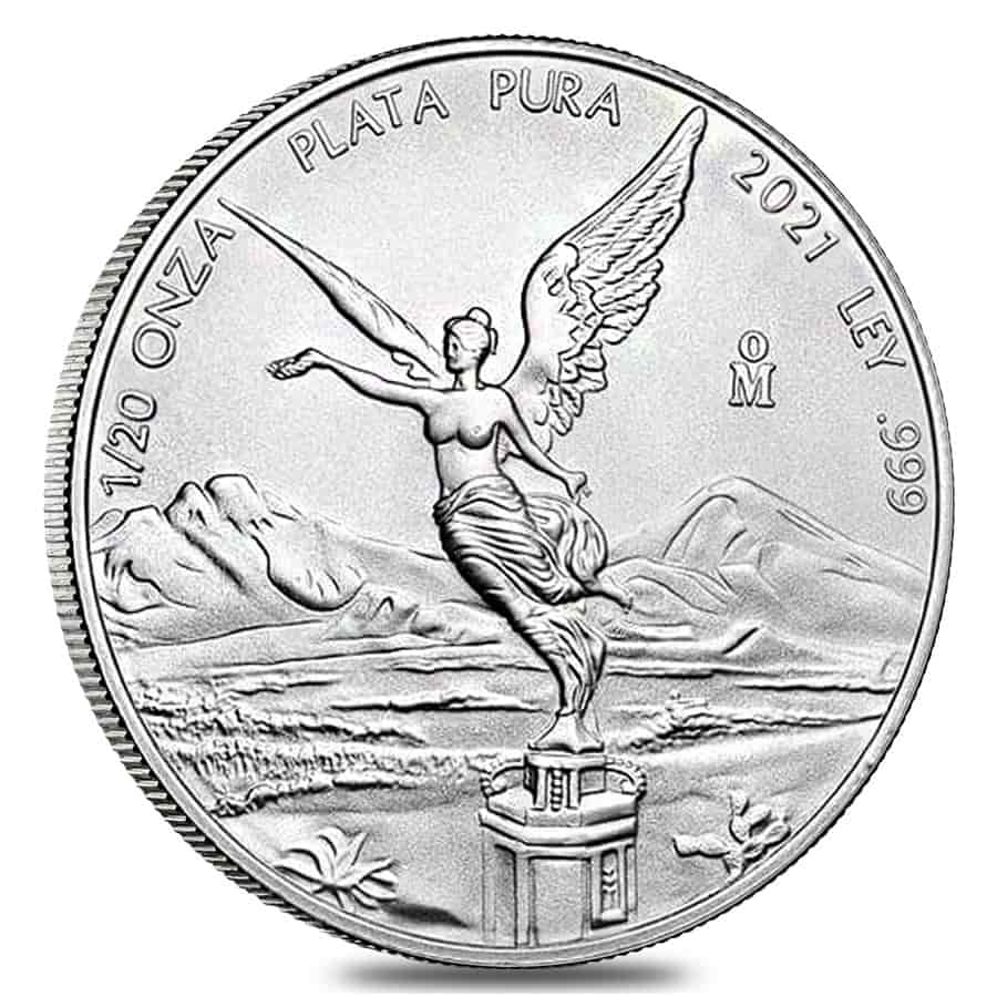 2021 1/20 oz Mexican Silver Libertad Coin .999 Fine BU