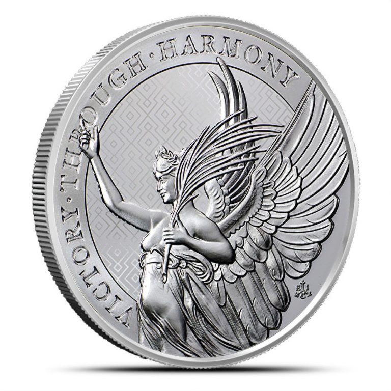 2022 5 oz St. Helena Silver Queen’s Virtues Victory Coin (BU)
