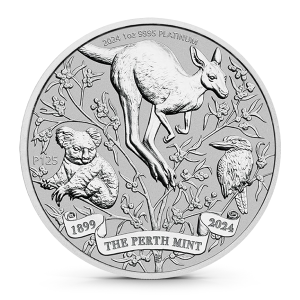 2024 Australia 1 Oz The Perth Mint's 125th Anniversary .9995 Platinum BU Coin
