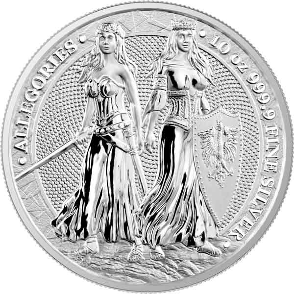 10 oz Silver Round | Polonia & Germania Allegories 2022 (BU)