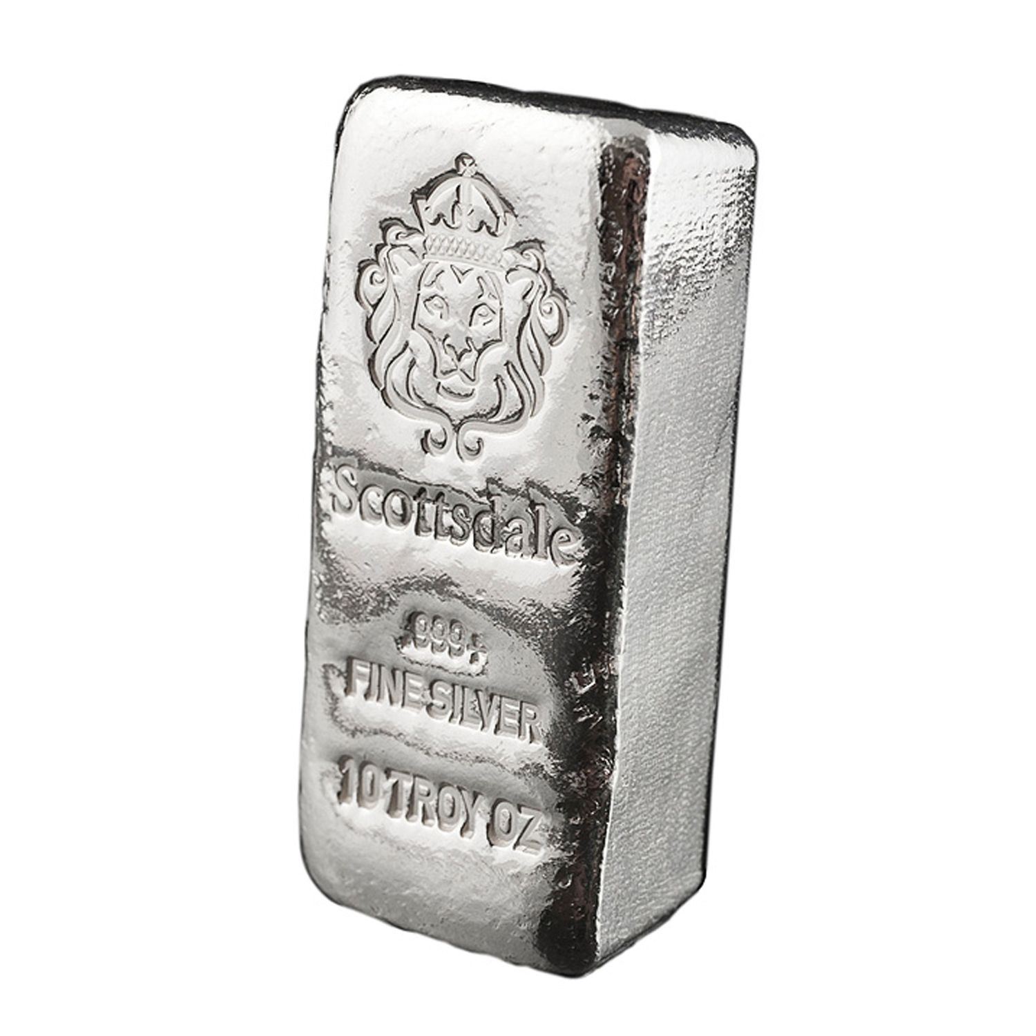 Scottsdale Mint | 10 Oz Cast 'Chunky' Silver Bar