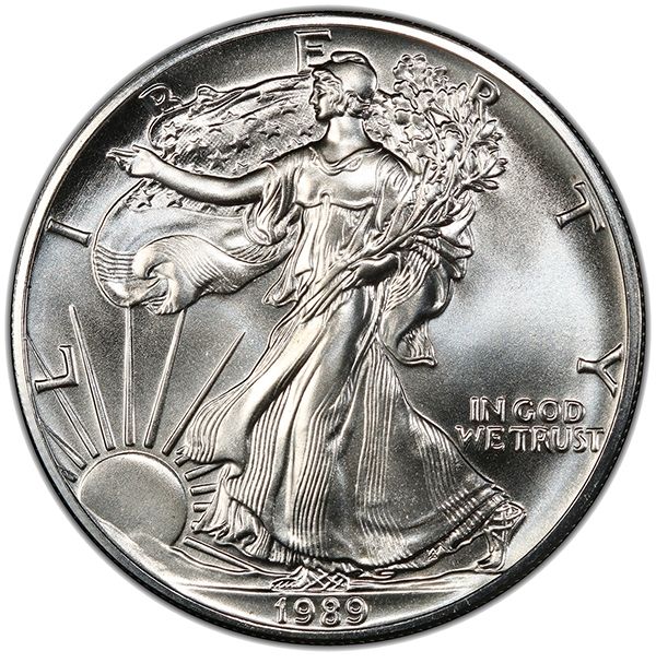 1989 1 Oz American Silver Eagle Brilliant Uncirculated (BU)
