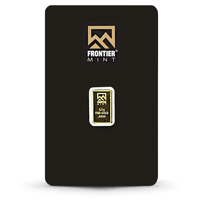1/2 Gram Frontier Mint Gold Bar (In Assay)