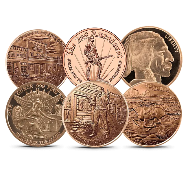 1 Oz Copper Round (Design Our Choice)