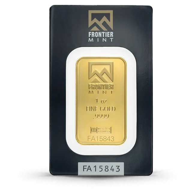 1 oz Frontier Mint Gold Bar (In Assay)
