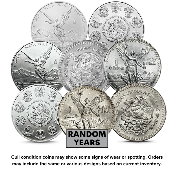 1 Oz Mexican Silver Libertad Coin Cull