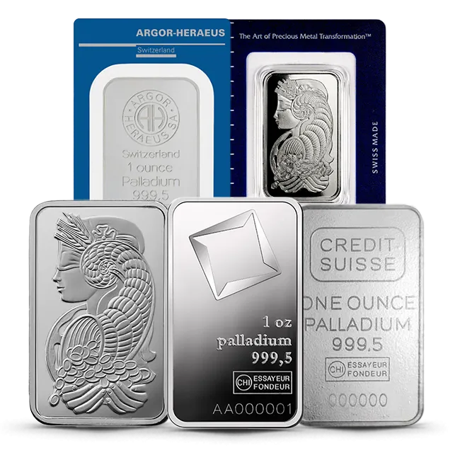 1 oz Palladium Bar - Secondary Market