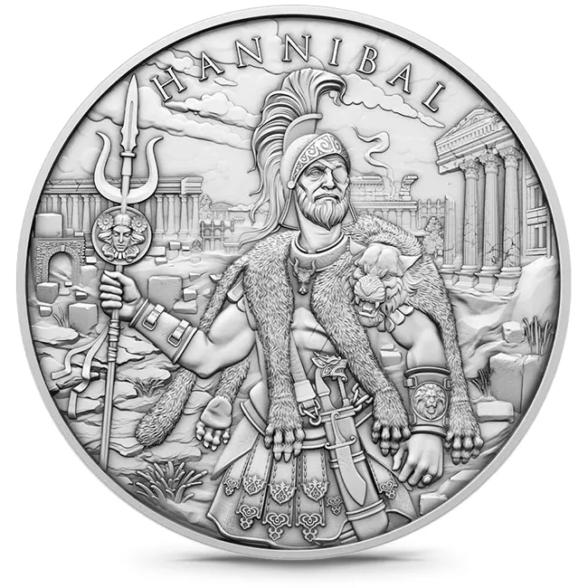 1 Oz Hannibal .999 Fine Silver Round (New)