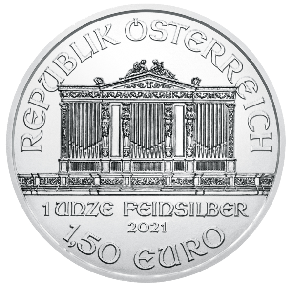 2021 Austria 1 Oz Silver Philharmonic (BU)