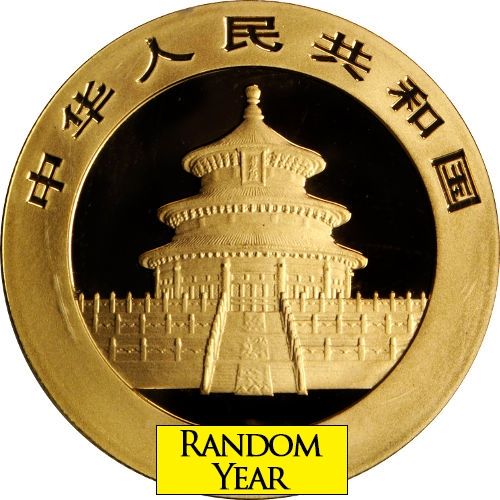 China 1/10 oz Gold Panda Coin BU (Random Date/Sealed)