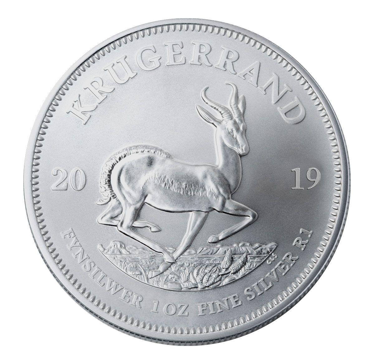 2019 South Africa 1 Oz Silver Krugerrand (BU)