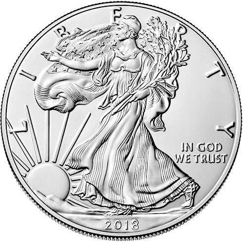 2018 1 Oz American Silver Eagle (BU)