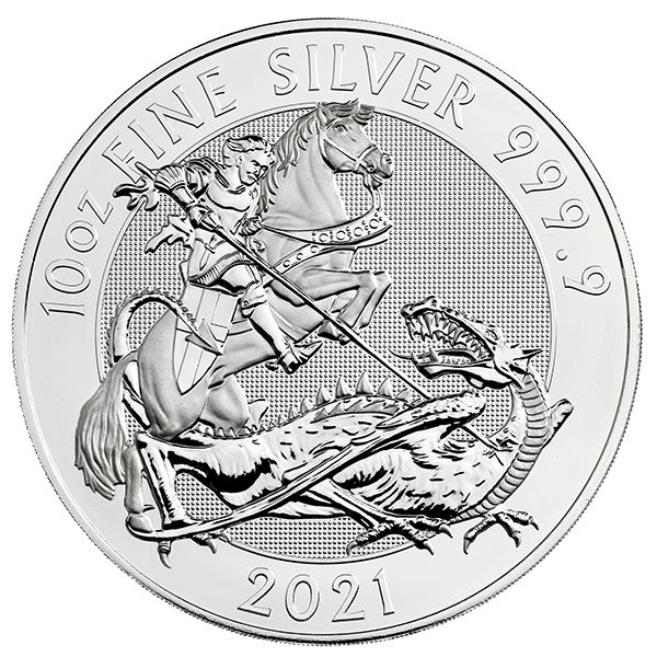2021 Royal Mint 10 Oz Silver Valiant Coin (BU)
