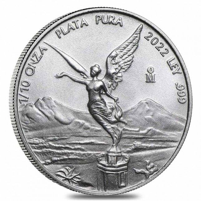 2022 1/10 Oz Mexican Silver Libertad Coin (BU)